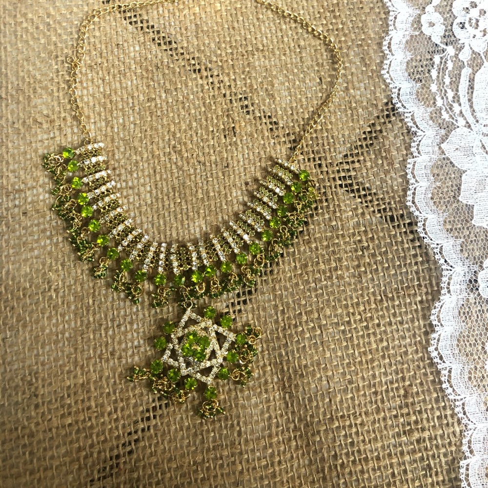 Green Indian necklace
